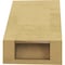 Ekena Millwork 5-inch W x 6-inch D x 6-inch H Balboa Rough Cedar Woodgrain TimberThane Knee Brace, Primed BRCUR05X06X06BOARCPR - alternate 5
